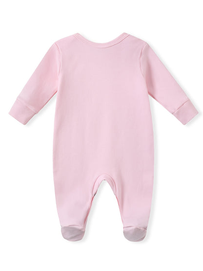 Baby Cotton Onesie with "My Great Grandma Loves Me" Lettering - Soft Long Sleeve Newborn Romper, Easy On/Off Outfits Suitable for Spring Summer Fall, Grandma-Themed Clothing, Perfect for Outdoor