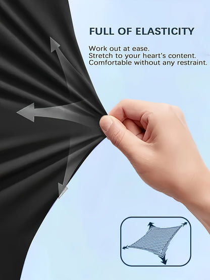 Three Pairs Of Men's Summer Stretch Ice Silky Fiber Long Pants Feature Drawstring Waistbands, Breathable And Quick-drying Materials, And Letter Patterns. Suitable for Fishing, Basketball, Camping, Gym Workouts, And Beach Running.