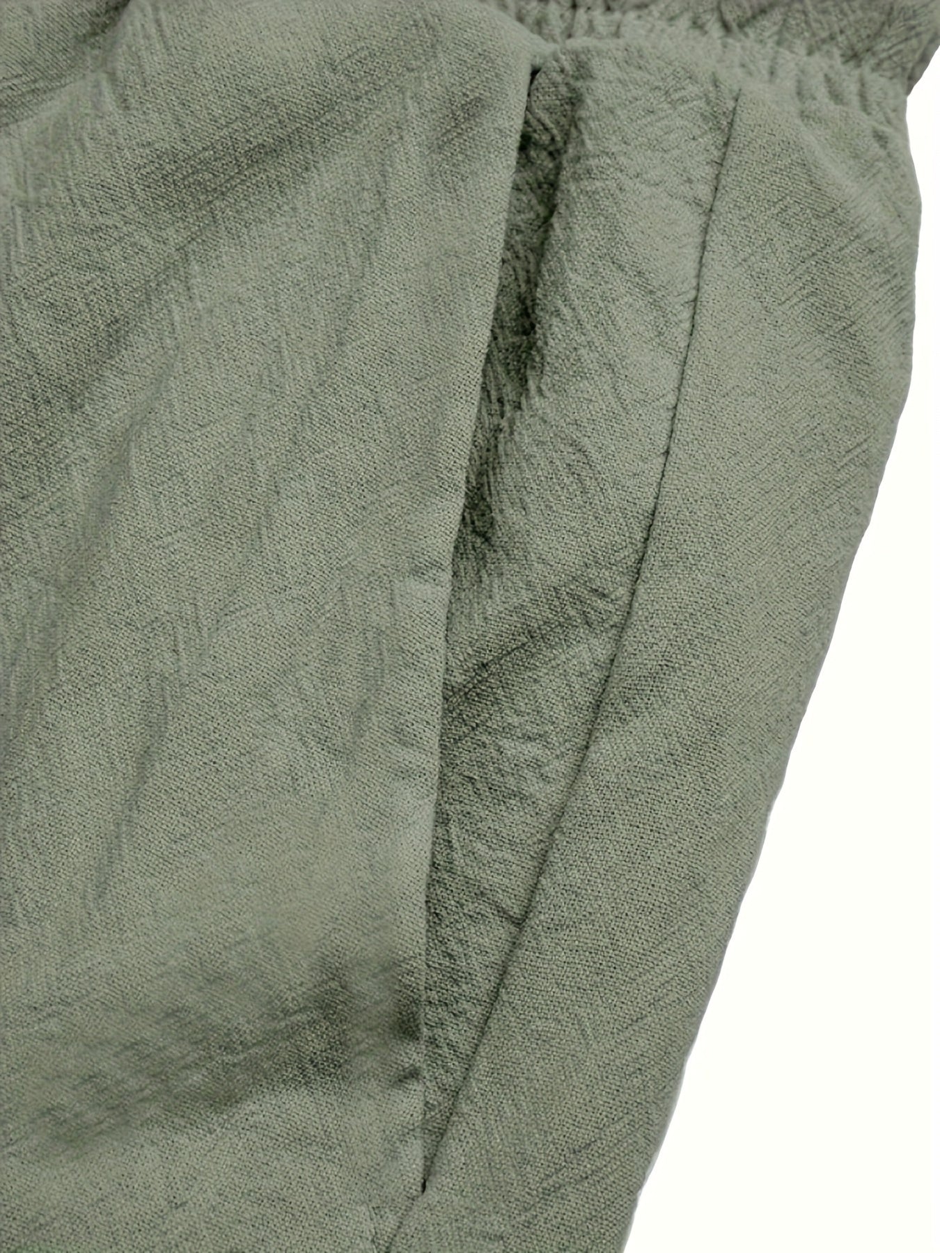 Men'S Washed And Vintage-Style Fabric Casual Straight-Leg Tapered Trousers, Suitable for Everyday Fitness And Outdoor Wear
