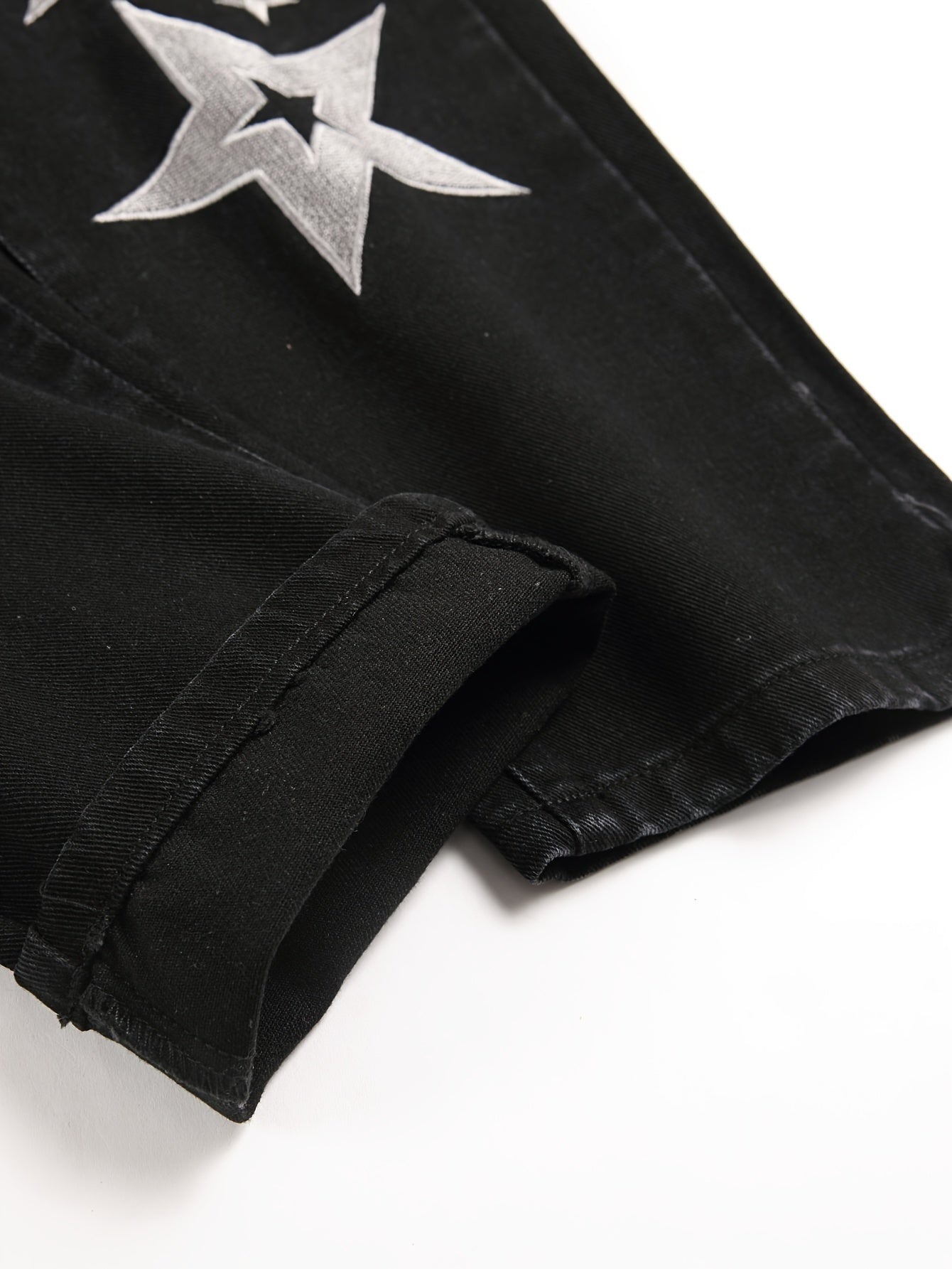 Slim Fit Men'S Jeans with Embroidery And Ripped Details