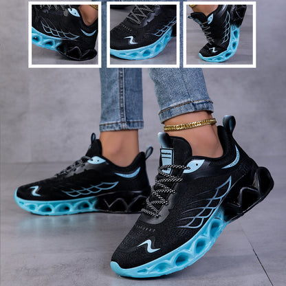 2025 New Style Fitness Outdoor Shoes Breathable Mesh Shoes Fashionable and Versatile Running Sneakers Women's Shoes Shoes Pink Mesh Gradient Climbing Shoes Outdoor Running Shoes, Women Shoes