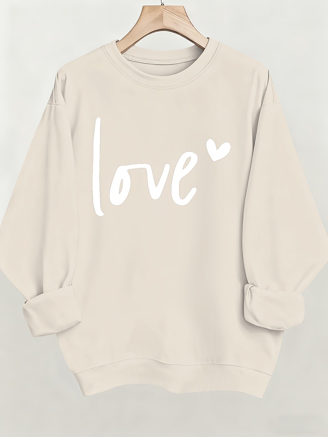 Women'S Casual Fashion Sweatshirt, Suitable for Autumn And Winter, Comfortable And Soft, Letter Pattern
