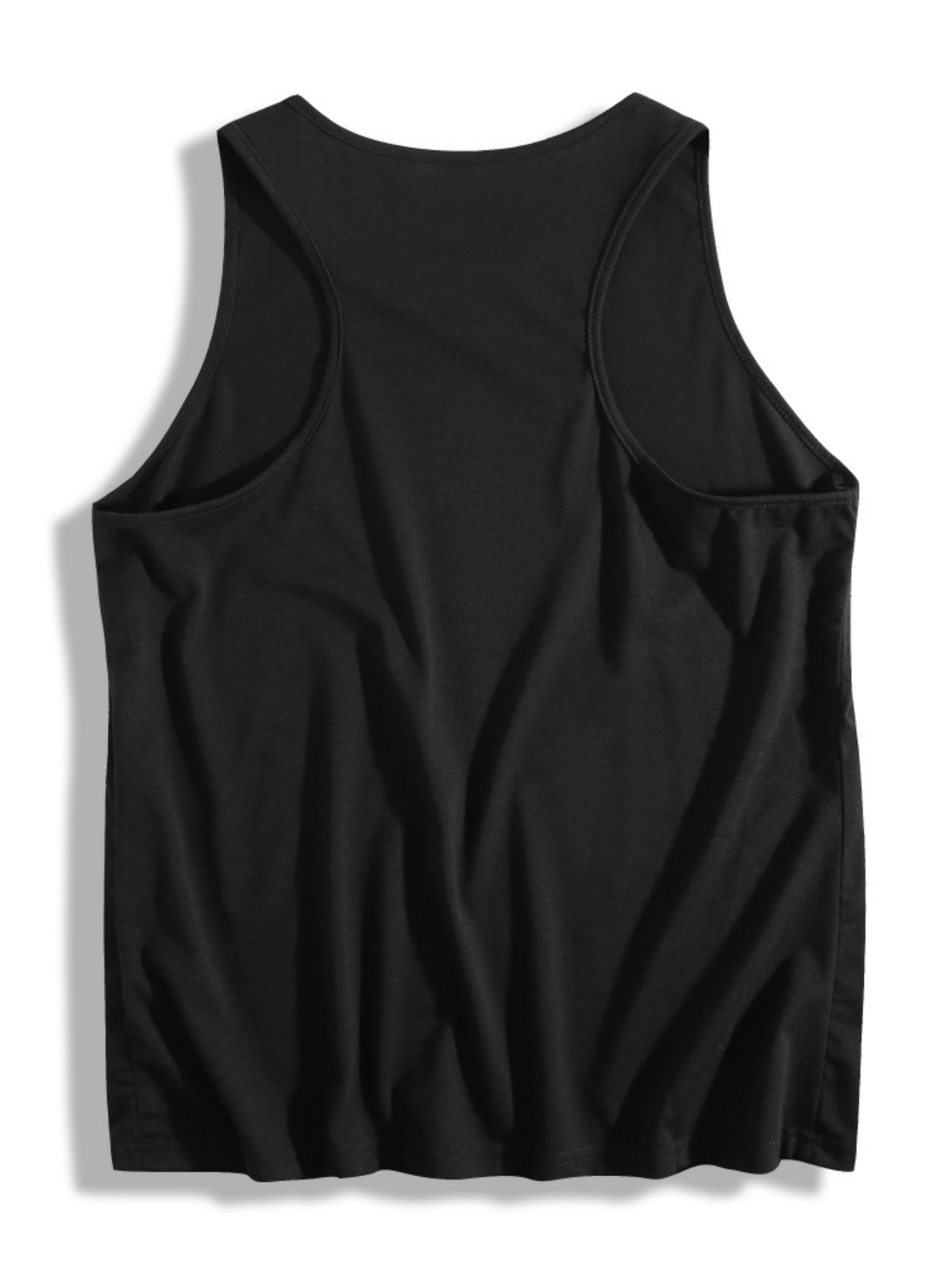 Cow Head Pattern, LongHorned Cow, Women's Casual Loose Breathable Black Vest Top for Spring and Summer, Tank Tops for Women