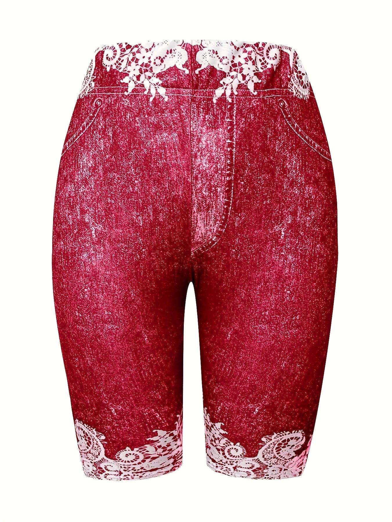 European And American Women's Pants Are Fashionable, Casual, Randomly Printed, Women's Leggings, Cropped Pants, Tight Fitting