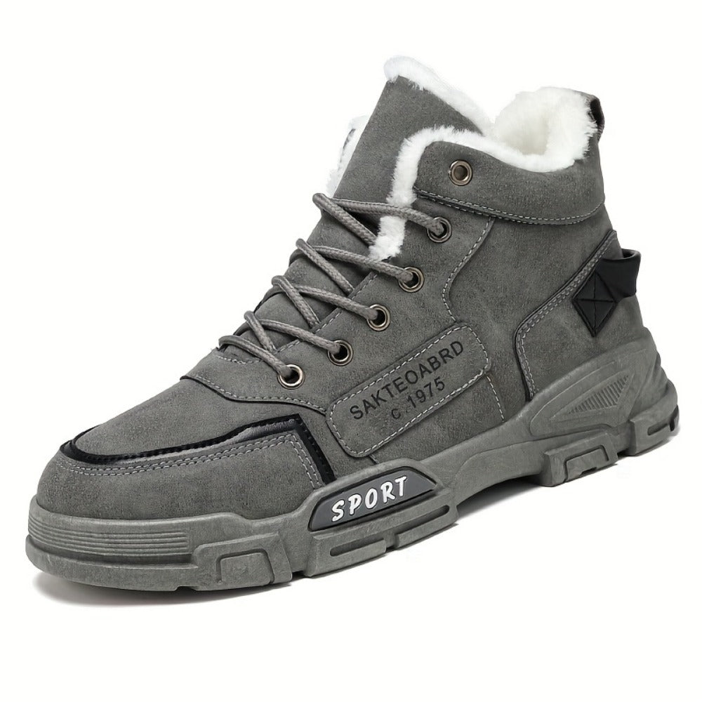 Men's Sneakers - Non-Slip Sole & Lace-Up Fit