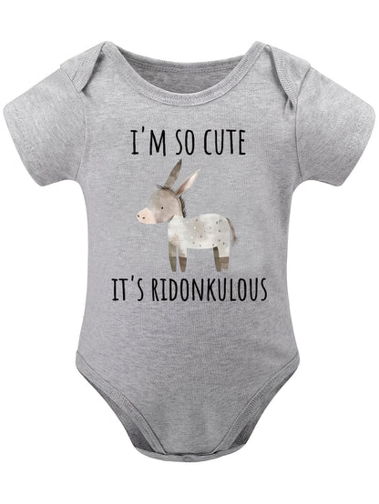 Donkey Horse Baby Boy Girl Clothes Infant Bodysuit Funny Cute Newborn, Perfect for Outdoor