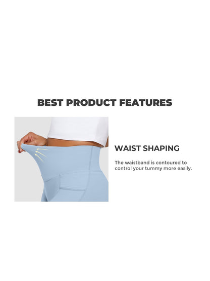 1Pc Women'S High-Waist Stretchy Athletic Shorts, Breathable Compression Bike Yoga Workout Shorts