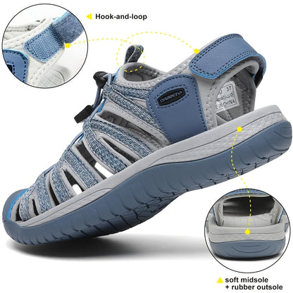 Women's Closed Toe Hiking Sandals Walking Water Sandal Comfort Athletic Sport Outdoor Sandals Casual Sports Sandals