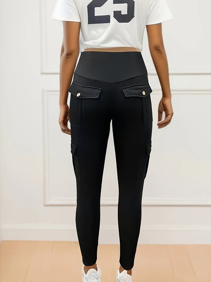 Women's 3pcs High Waist Quick-Dry Yoga Leggings with Pockets - Stretchy & Breathable Activewear