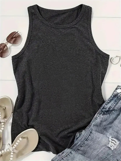 Women's Tank Top T-Shirt, Printed Tank Top T-Shirt, Sleeveless Tank Top T-Shirt, Women's Casual Tank Top T-Shirt 'Looks Like I Need a Beer' Humorous Pattern Print- American Flag Beer Mug, Star Design, Lightweight Summer Crew Neck Top