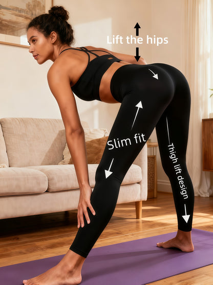 Lifting Sports Leggings for Women, Quick-Dry Soft Stretch Breathable, Outdoor Running Hiking Base Layer Leggings for Women, Ropa De Gym
