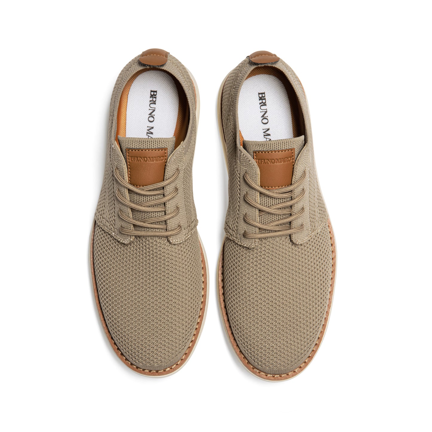 Bruno Marc Men's KnitFlex Breeze Mesh Sneakers Oxfords Lace-Up Lightweight Casual Walking Shoes