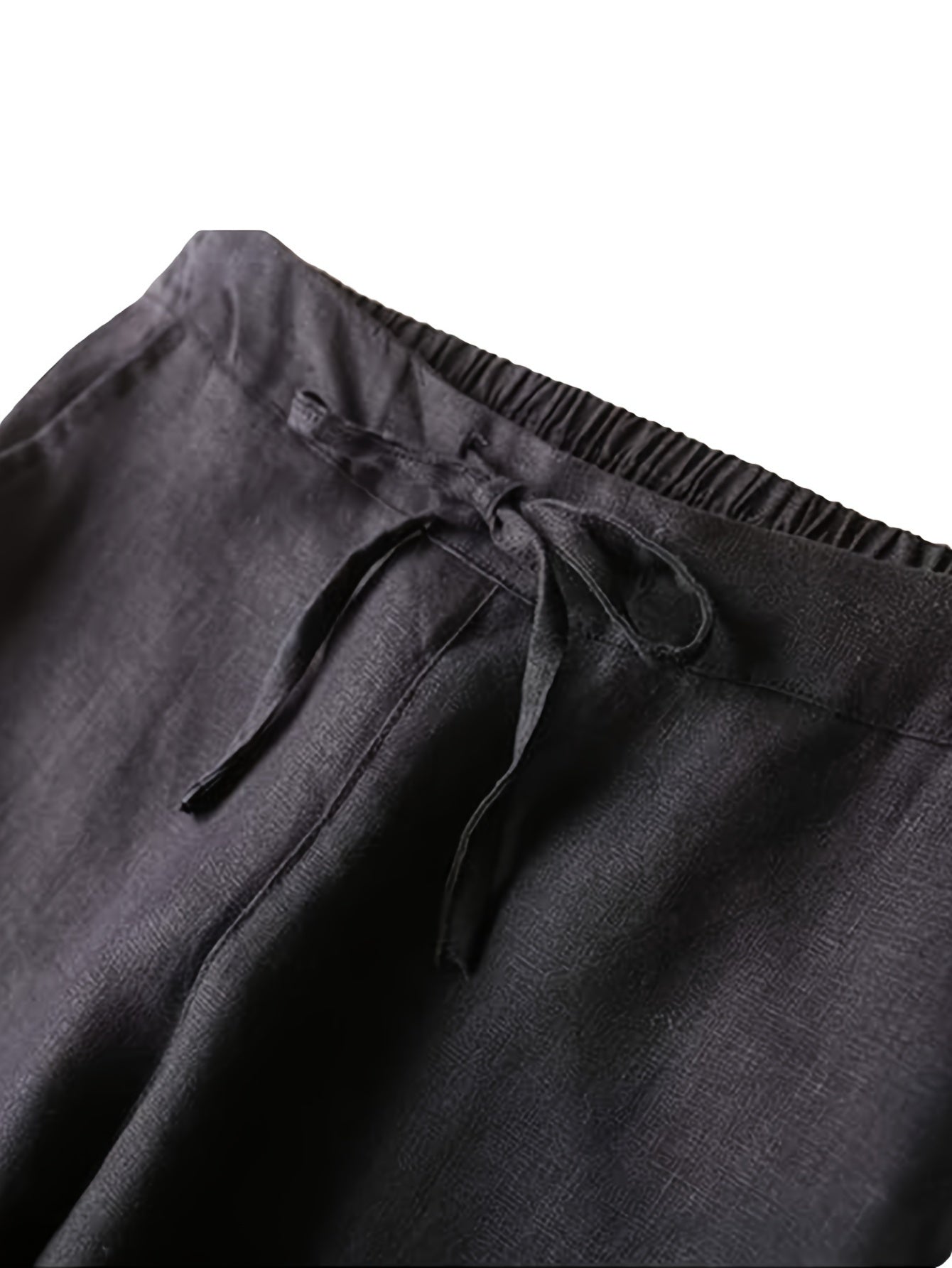 Women's Linen Pants - Summer High Waist Straight Leg Pants with Drawstring | Casual Beach Palazzo Pants | Boho Vacation Trousers for Travel