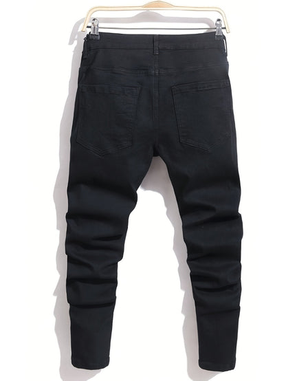 Men's Slim Fit Jeans - Black Denim Clean Finish Modern 952485