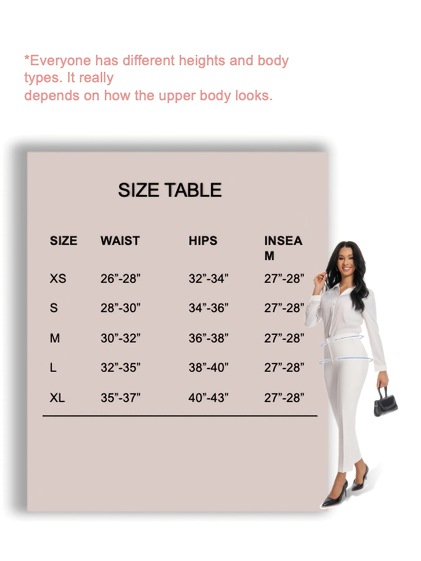 Women'S High Waisted Slim Fit Ankle Dress Pants Stretch Trousers with Pockets, Elegant Office Workwear Bottoms