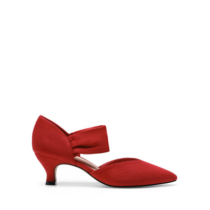 Women's Kitten Heels Low Pumps Shoes Pointed Closed Toe Slip On Dress Work Bridal Party Wedding Kitten Heel Pumps D'orsay Design Sweet And Elegant Comfortable Pumps Casual Dressy Shoes