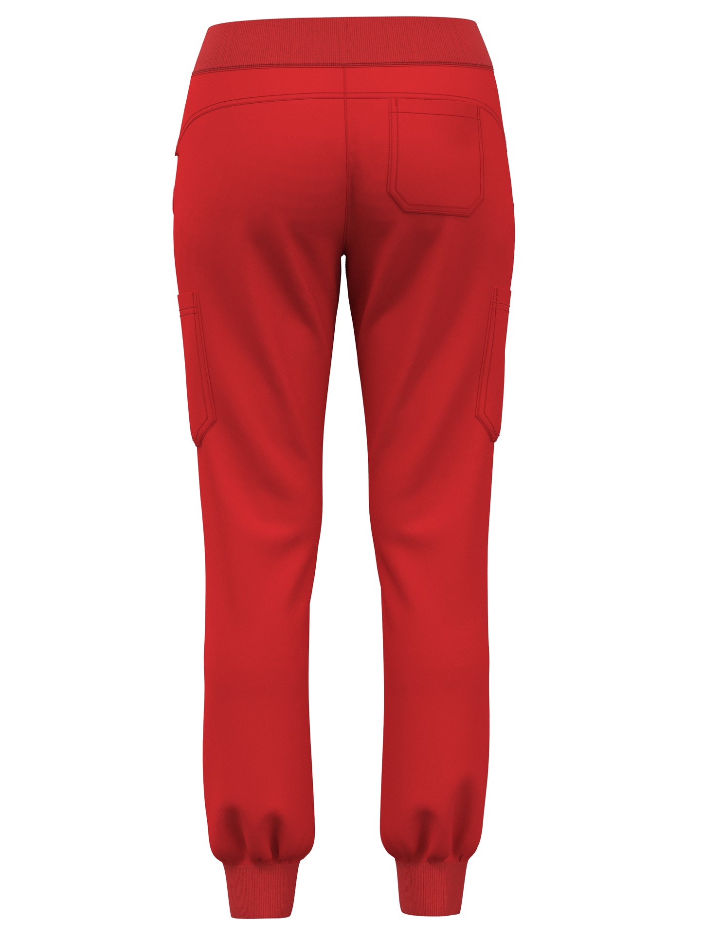 Scrub Pants for Women Jogger Pants with 5 Pockets Rib Waistaband Light Ultra Soft 4 Way Stretch 423