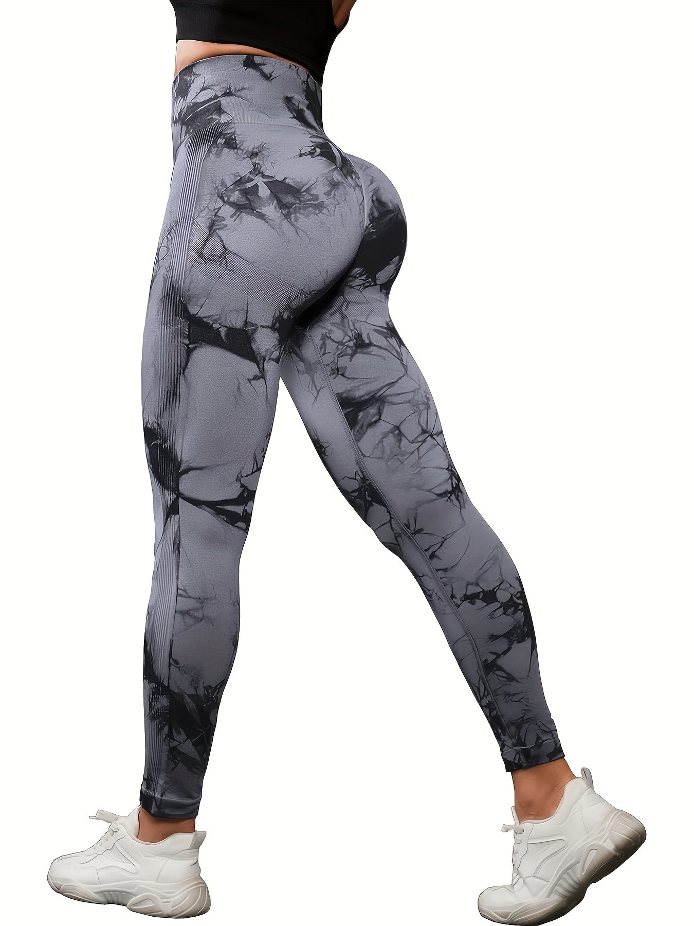 5pcs High Waisted Leggings for Women-Soft Athletic Tummy Control Pants for Running Yoga Workout Reg
