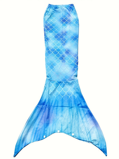5-Piece Mermaid Tail Costume Princess Mermaid Outfit, Mermaid Dress Halloween Costume for Kids, Cosplay Clothes, Girls' Clearance Sale, Christmas Outfits Sets, Halloween Disguise for Girls