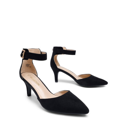 Women Formal Shoes Kitten Heel Low Heel for Women Closed Pointed Toe Pumps Wedding Party Sexy Dress Shoes Closed Pointed Toe Dress Pumps Shoes For Wedding