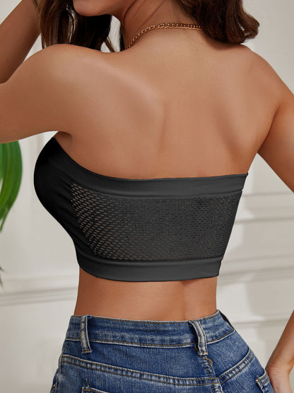 1pc EssElegance Strapless Seamless Push-up Bandeau Tube Bra - Wire-Free Non-Slip Design, High-Stretch & Breathable for Backless Dresses, Daily Comfort