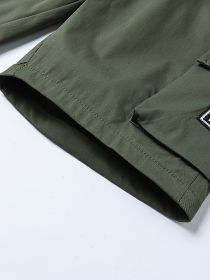 5pcs Tactical Shorts Lightweight Breathable Multi-Pocket Work Shorts, Suitable for Outdoor Casual Hiking Work Shorts, Exercise Shorts, with Elastic Waist Drawstring Multi-Pocket Random 5pcss