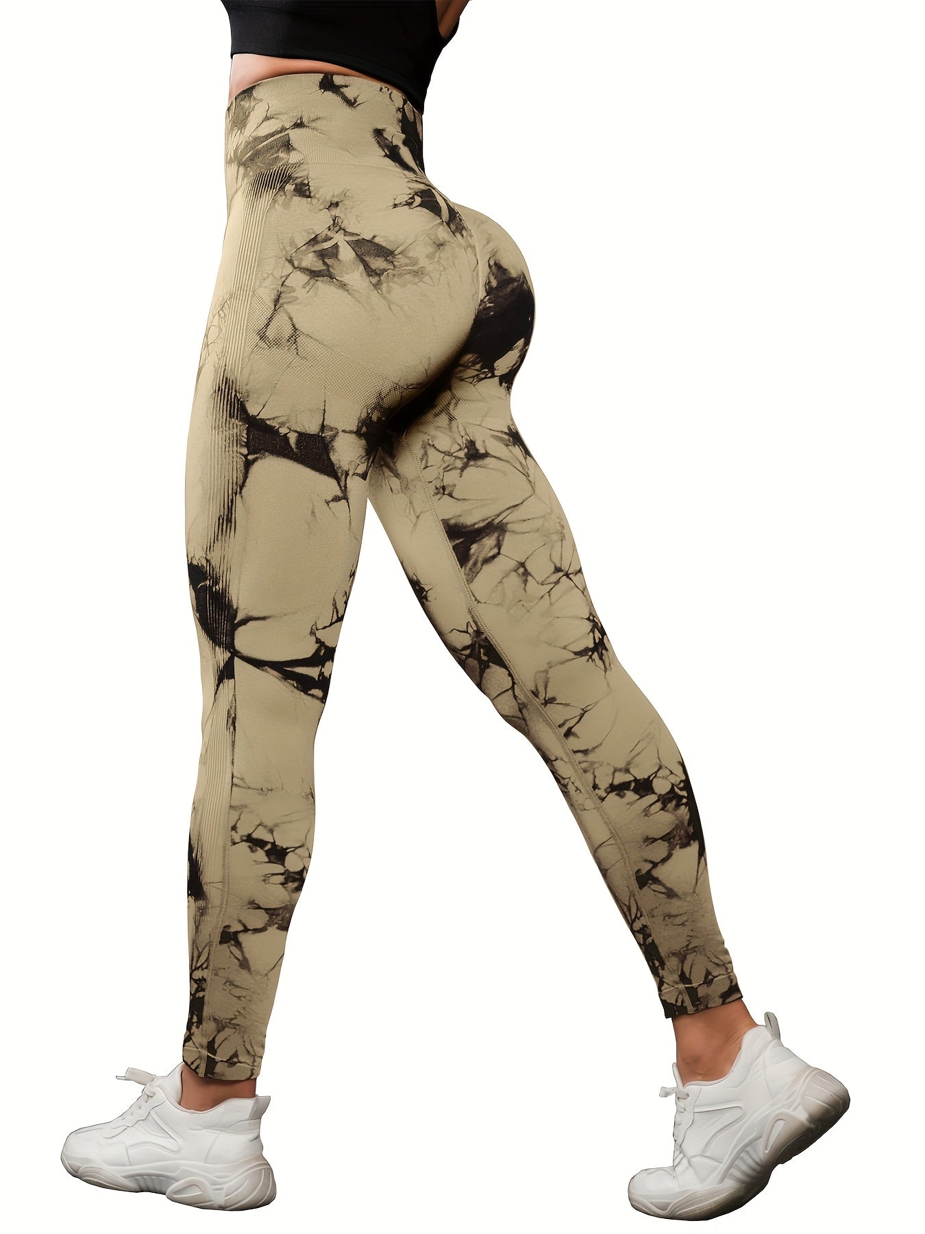 3-Pack Tie-Dye Seamless High Waistband Sweat Pants