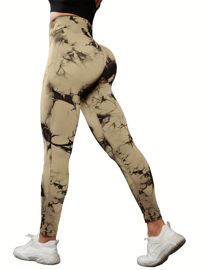 3-Pack Tie-Dye Seamless High Waistband Sweat Pants