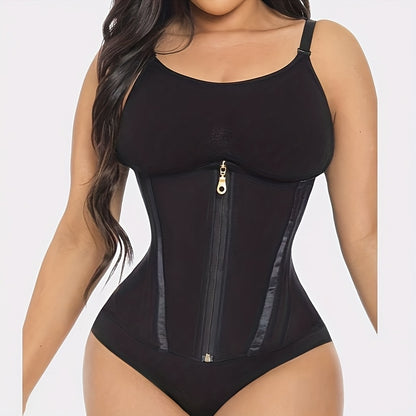 One-piece Waist-shaping Corset with Zipper Closure, Tummy-control Waist Cincher, Women's Shapewear And Body Shapers, Colombian-style Tummy-control Waist Cincher.