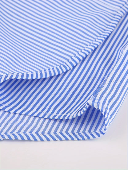 2025 New Men'S French Shirt Double-Barrel Sleeve Business Formal with Premium Cufflinks, Wedding Banquet Office Elegant Slim Fit