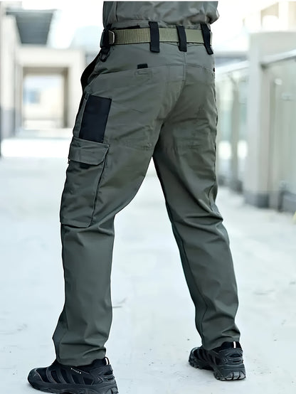 Men'S Tactical Cargo Pants - Quick-Dry Lightweight, Multi-Pocket Design, Regular Fit for Hiking, Camping, Outdoor Adventures (Belt Not Included), Hiking Pants, Adventure Clothing, Rugged Style, Scratchresistant Material, Utility Trousers
