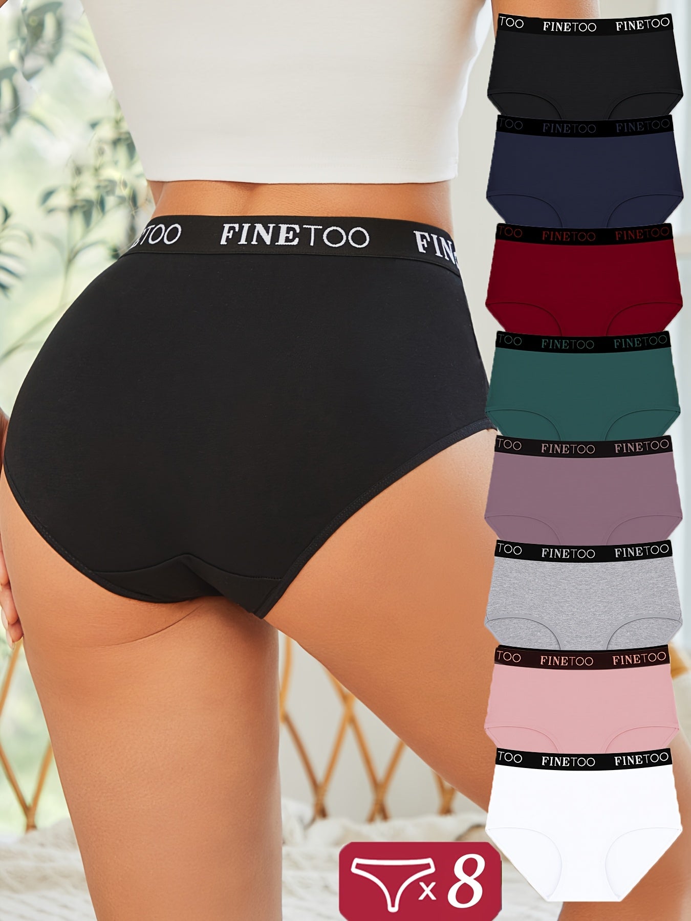 Women's Mixed colors High-Waist Underwear - product view 9