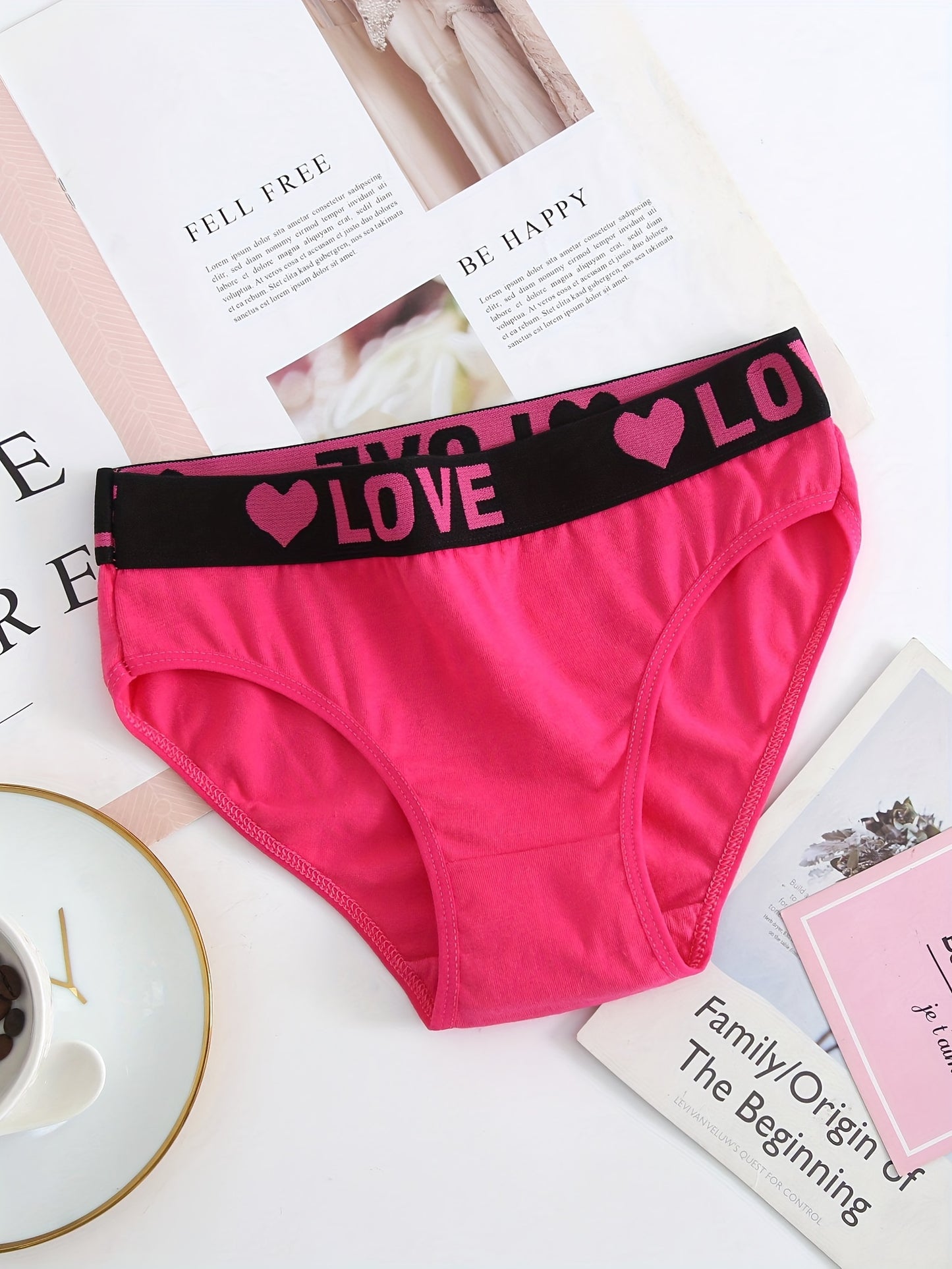 12PCS Seamless Monogrammed Women's Panties, Sexy, Comfortable, Breathable And Stretchy Underwear Panties
