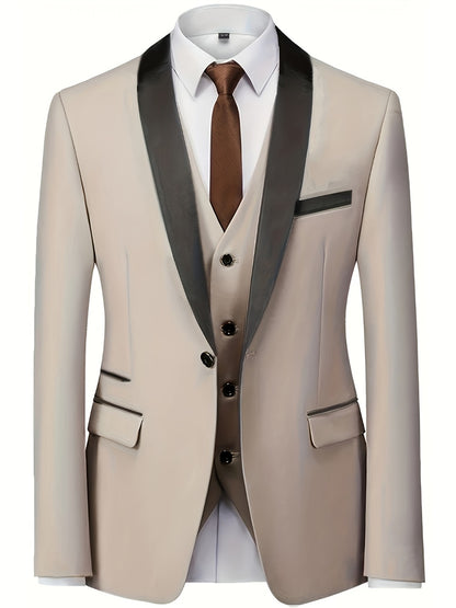 Men's Two-Piece Suit Set - Coordinated Everyday Style