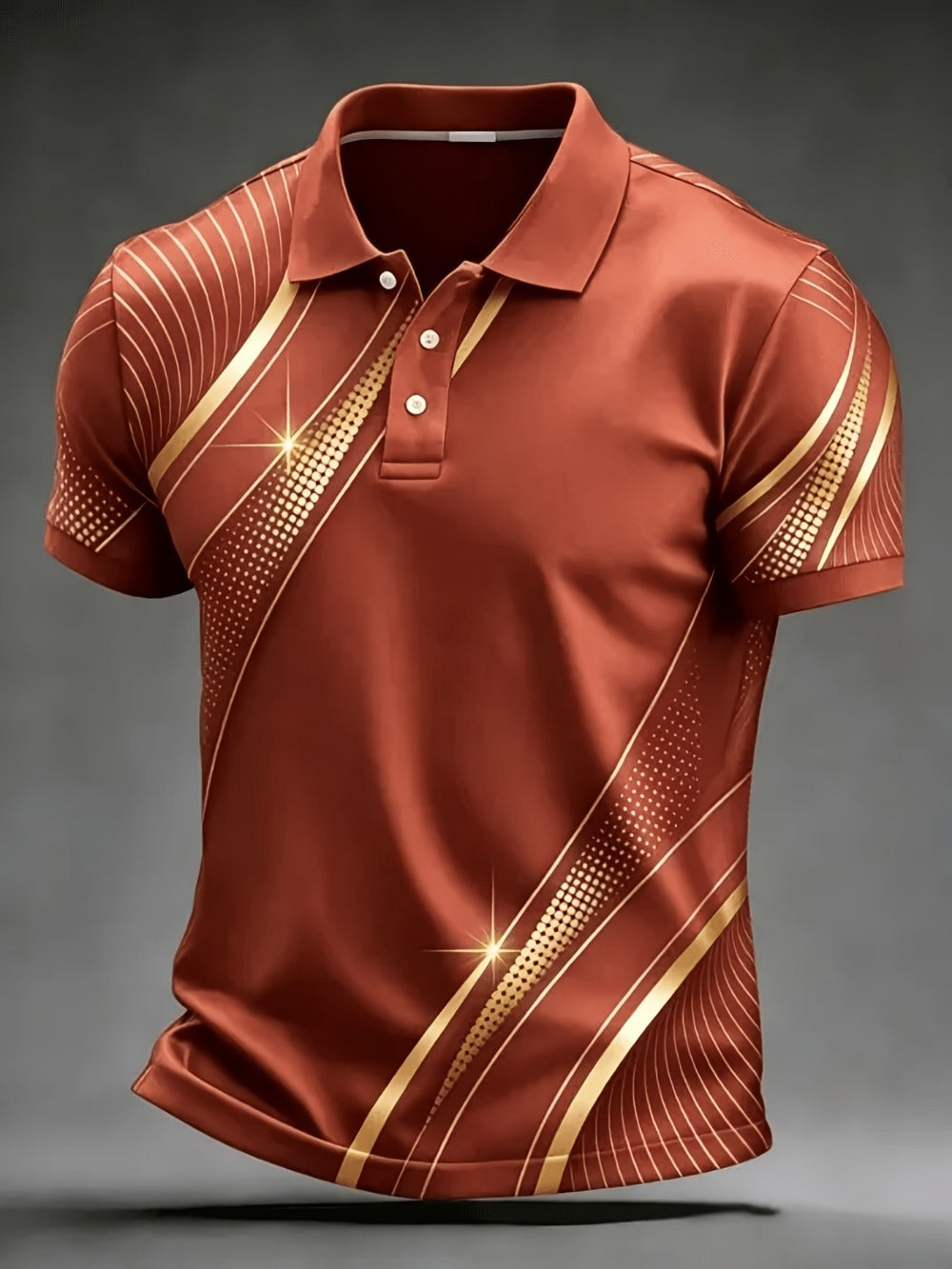 Men's Graphic Print Shirt - Collared Short Sleeve 605541