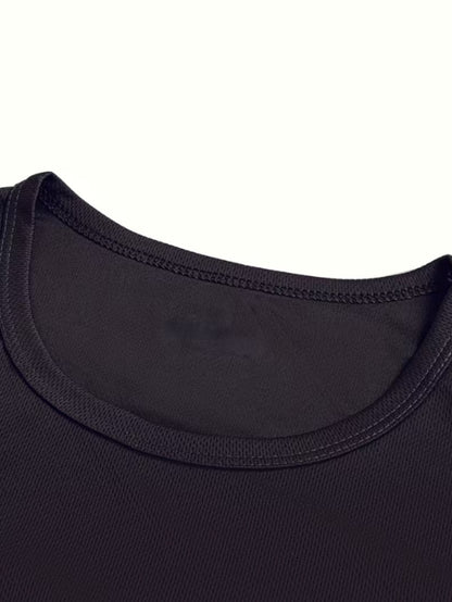 Men's Striped Performance T-Shirt - Crew Neck