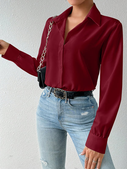 2pcs Women's Long-Sleeve Shirt Bodysuit