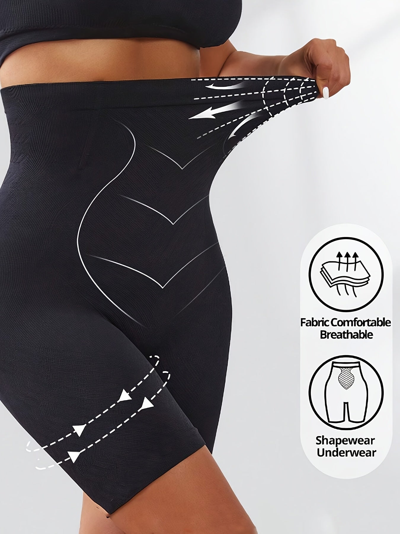 Plus Size Women'S Shaping Leggings Shaping Tummy-Control Shorts Shaping Underwear Leggings Plus Size Women'S Underwear
