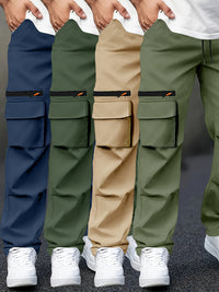 Mint green + khaki + army green + royal blue