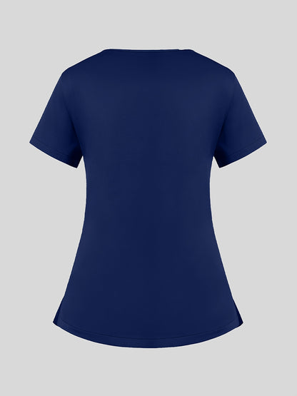 Women'S V-Neck Frosted Breathable Uniform Hand Washing Workwear Brush Hand Clothes Top