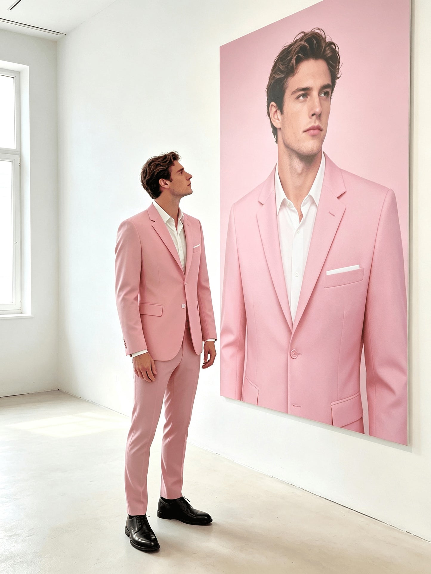 Men's Suits for Men, Trajes Para Hombres Elegantes - Solid Color Serge Blazer Pants Set, Slim Fit Modern Men's 2pcs Suit for Business, Formal & Graduation Events