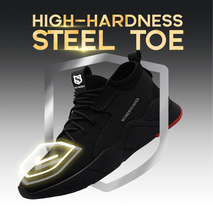 Mens Steel Toe Shoes for Womens Lightweight Safety Work Sneakers Construction Breathable