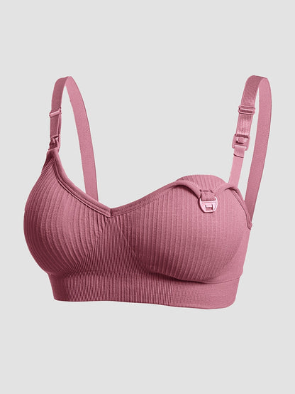 3 pcs of Pregnant Women Breastfeeding Underwear Breastfeeding Bra Open-Button Multi-Color Bra for Postpartum Comfort During Pregnancy