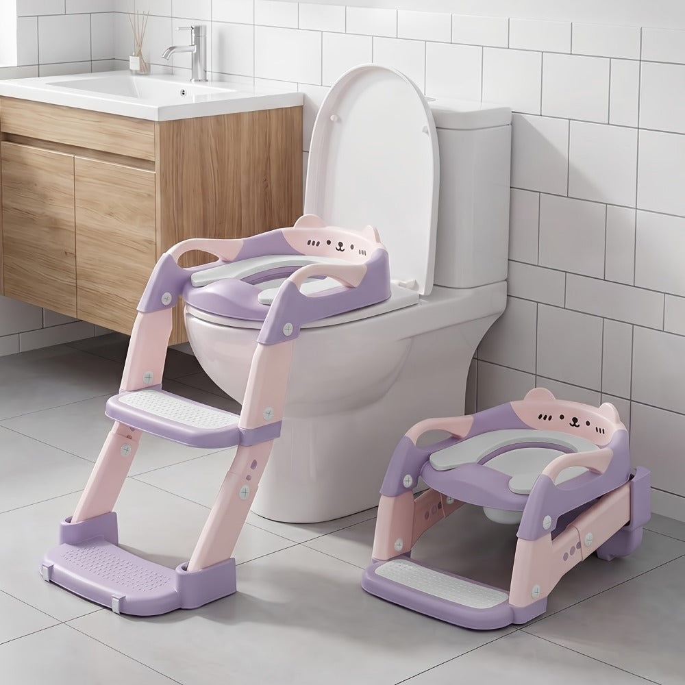 Potty Training Seat - Foldable Adjustable 3-in-1 Toilet