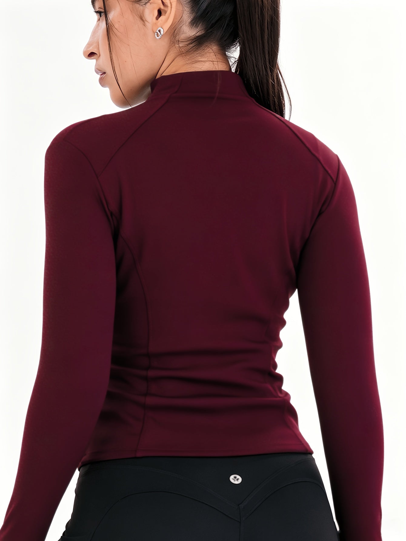 Workout Jackets for Women Full Zip Up Cropped Athletic Long Sleeve Lightweight Slim Fit Running Tops with Pockets