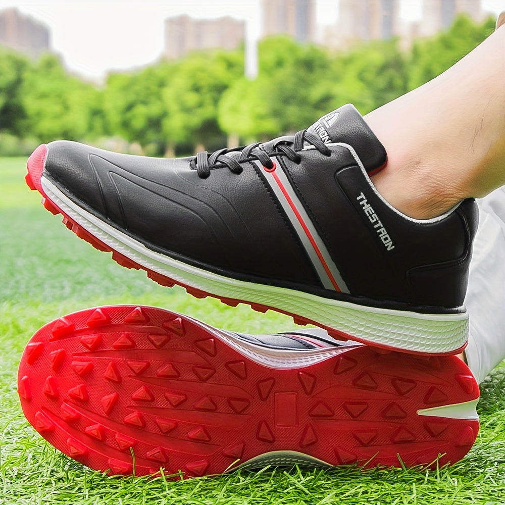 Professional Men'S Golf Shoes, Comfortable Golf Training Sneakers For All Seasons Outdoor
