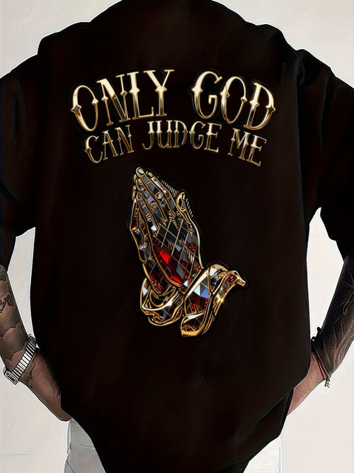 Men's Solid Color Shirt - Crew Neck Short Sleeve 445157