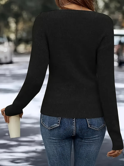 Women'S Camel Wrap V-Neck Top, a Cozy Hot Outfit for Spring, Autumn, And Winter. Perfect for Layering And Daily Casual Wear, Local Warehouse Discount And in Women'S Tops Women'S Clothing Four Seasons Women'S Blouse New Arrivals Sweater