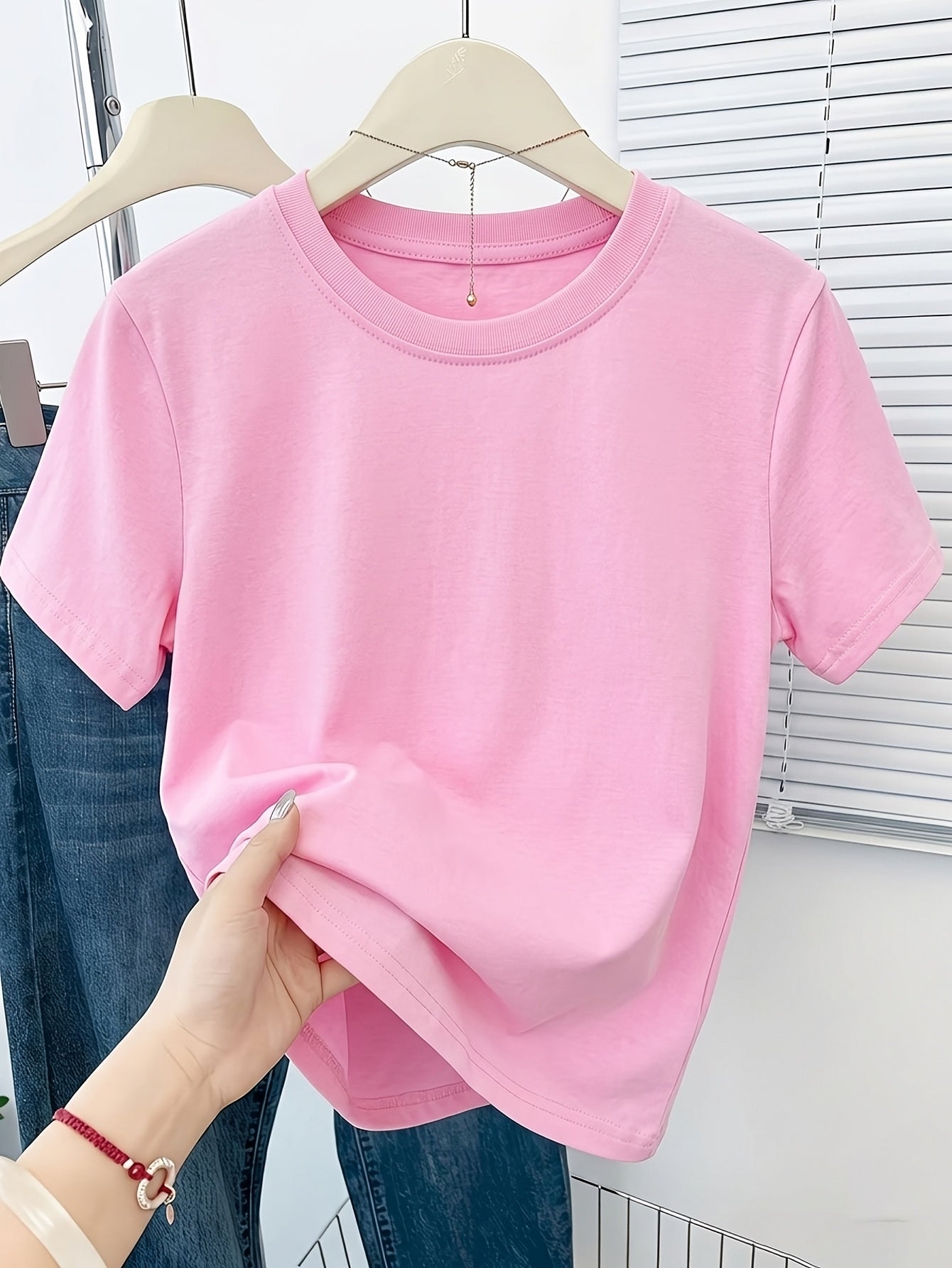 Cute Girl Clothes, Short Sleeved Casual T-Shirt, Red White And Sassy Stars Stripes Round Neck T-Shirt Top for Casual, Soft, Comfortable, 100% - Perfect for 4Th of July Best Gift for Girls