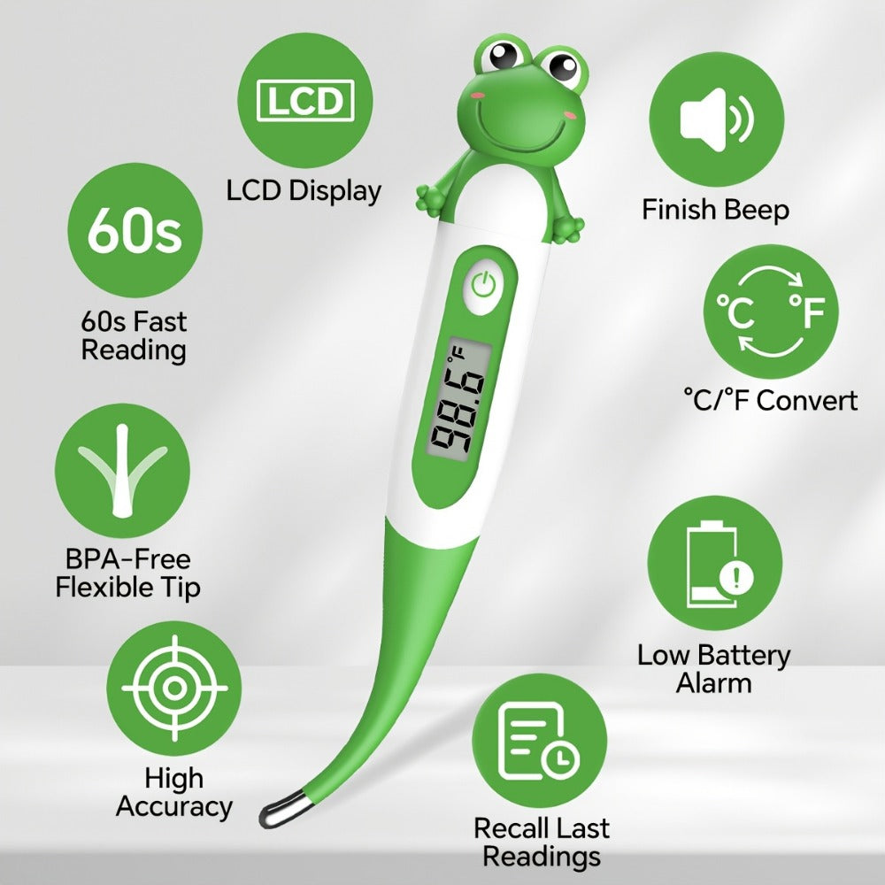 Infrared Forehead Thermometer - LCD Display, Memory and Silent Mode